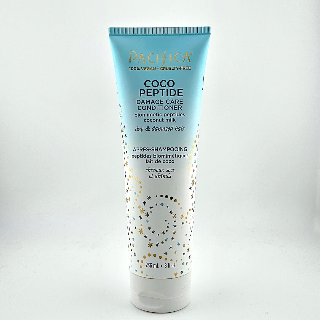 Pacifica Coco Peptide Damage Care Conditioner tube on a white background