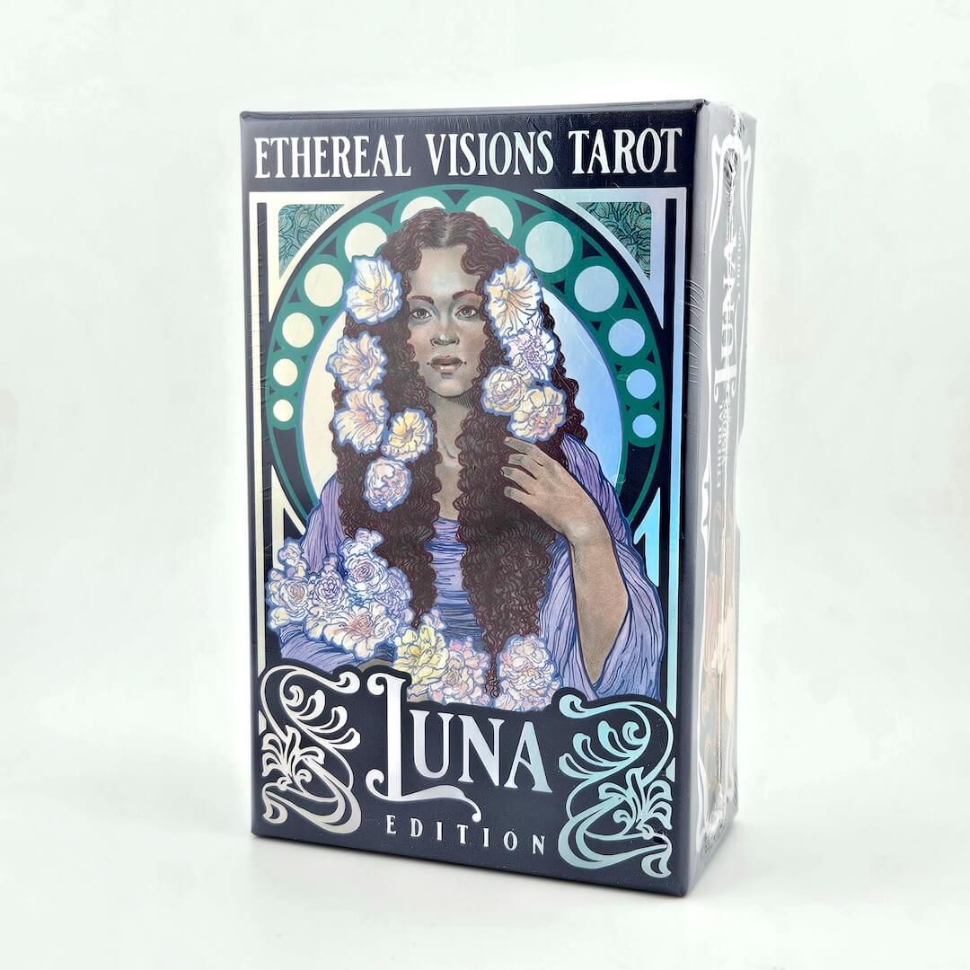 Ethereal Visions Tarot Luna Edition packaging on a white background