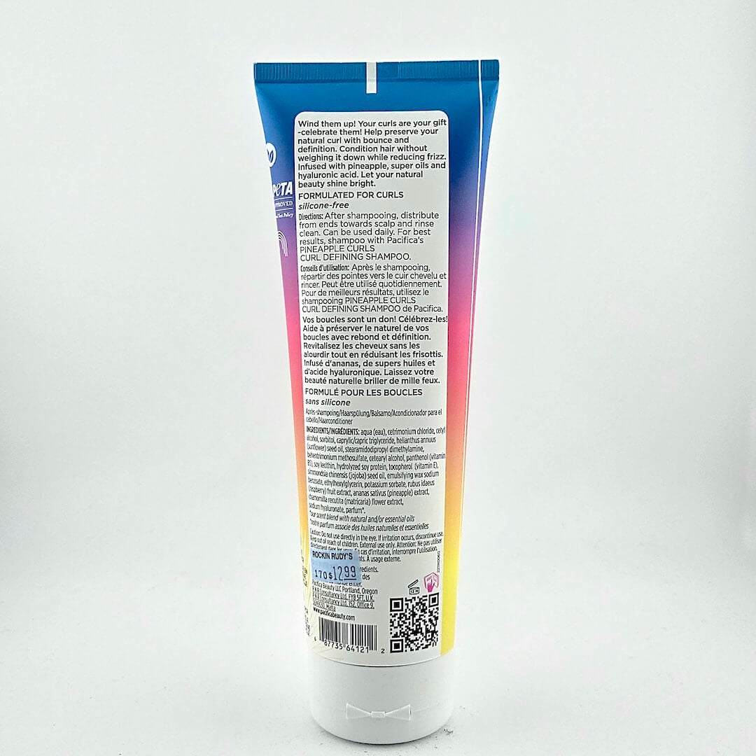 Backside of squeeze bottle detailing instructions and ingredients against white background.