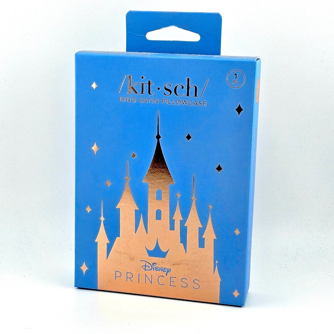Disney Castle on blue packaging against white background.