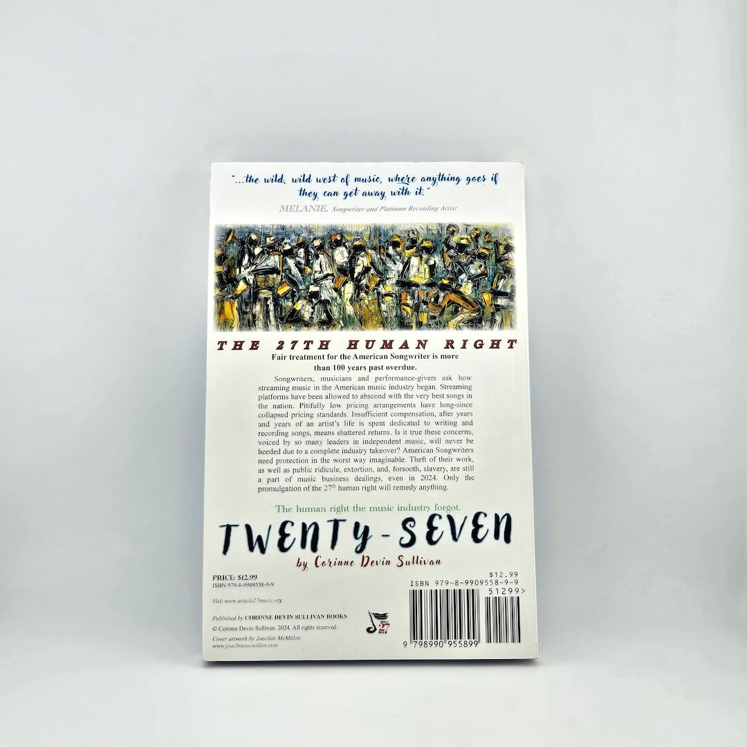 Book cover with abstract design and text on a gray background