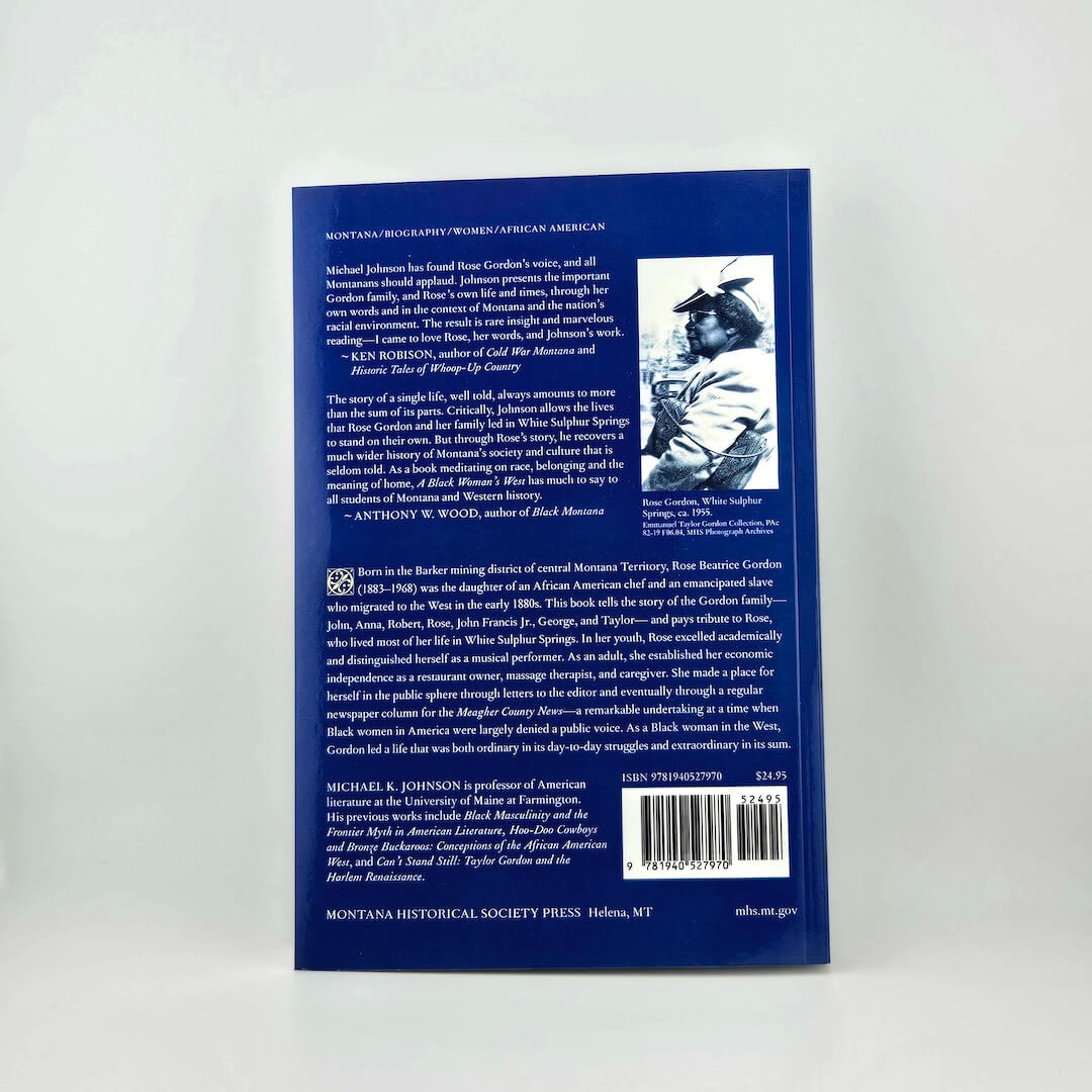 Back cover of a book with text and a barcode on a white background