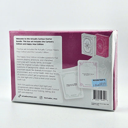 Back view of a card game box with text and images of cards on a white background