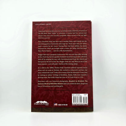 Back cover of a book with text and a logo on a white background