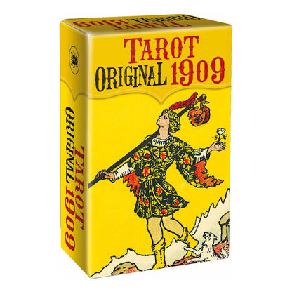 box of tarot deck packaging on white background.