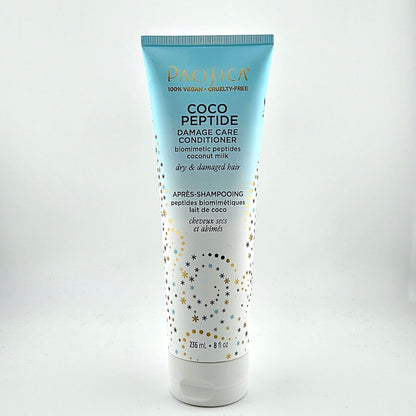 Pacifica Coco Peptide Damage Care Conditioner tube on a white background