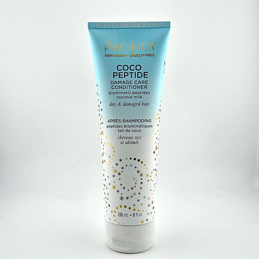 Pacifica Coco Peptide Damage Care Conditioner tube on a white background