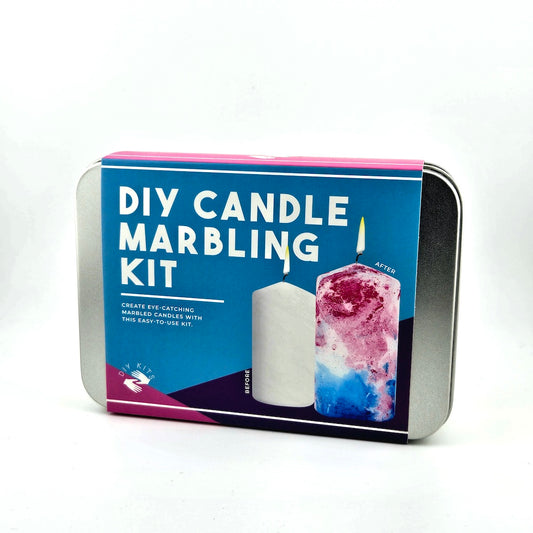 DIY Candle Marbling Kit packaging on a white background