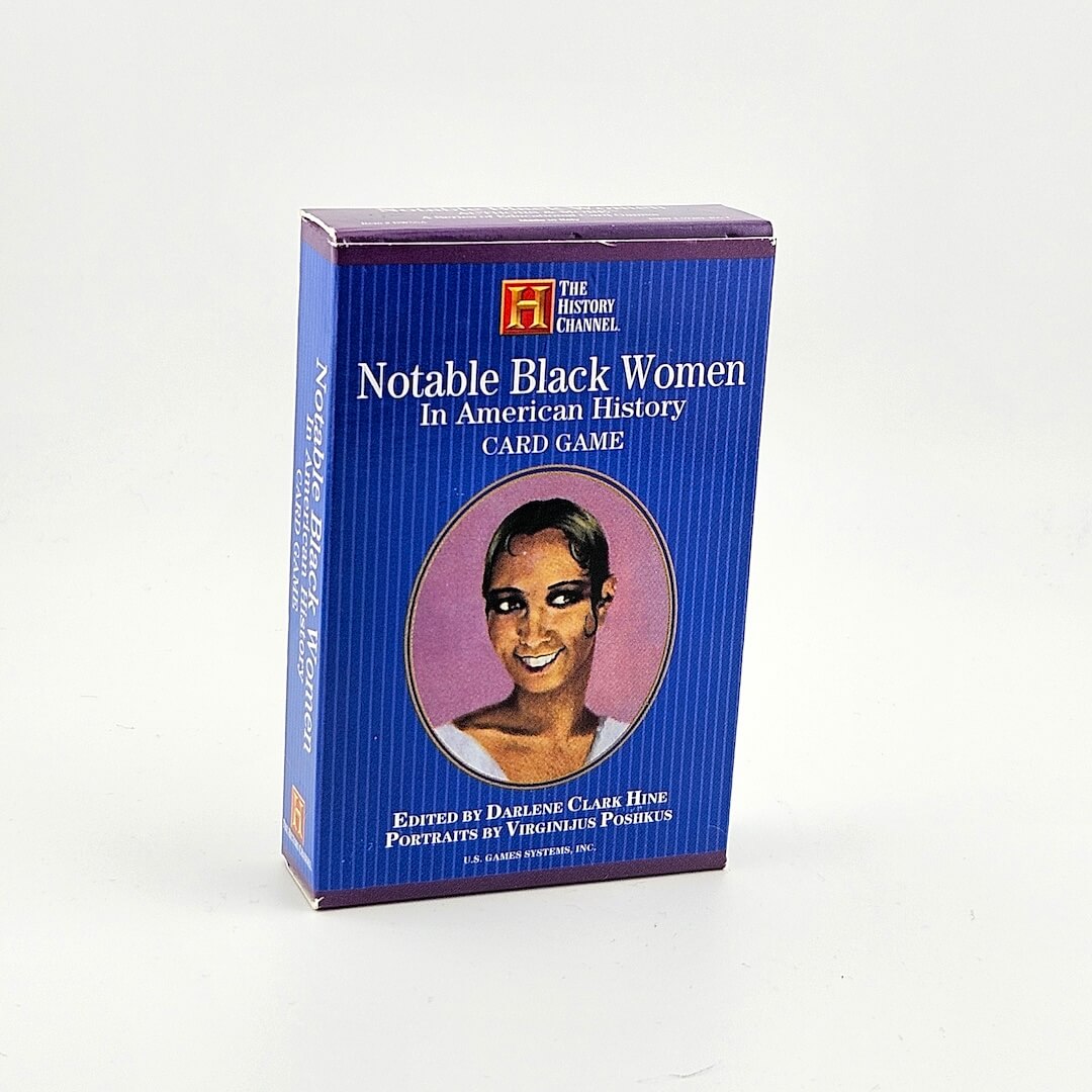 Card game box titled 'Notable Black Women in American History' on a white background