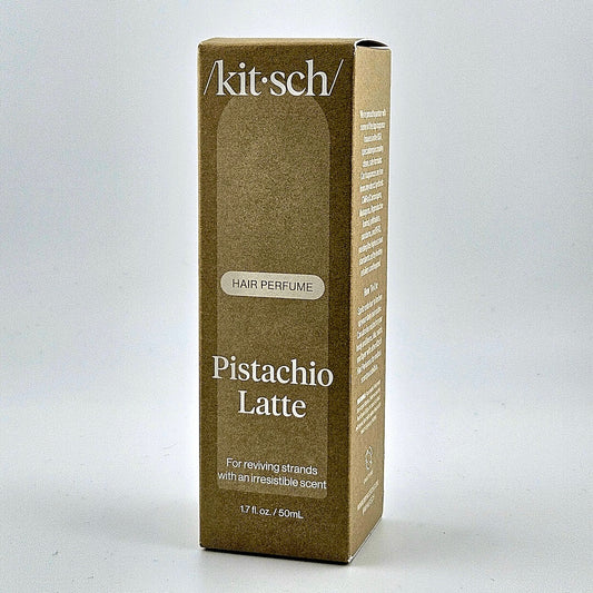 Brown packaging for hair perfume against white background.