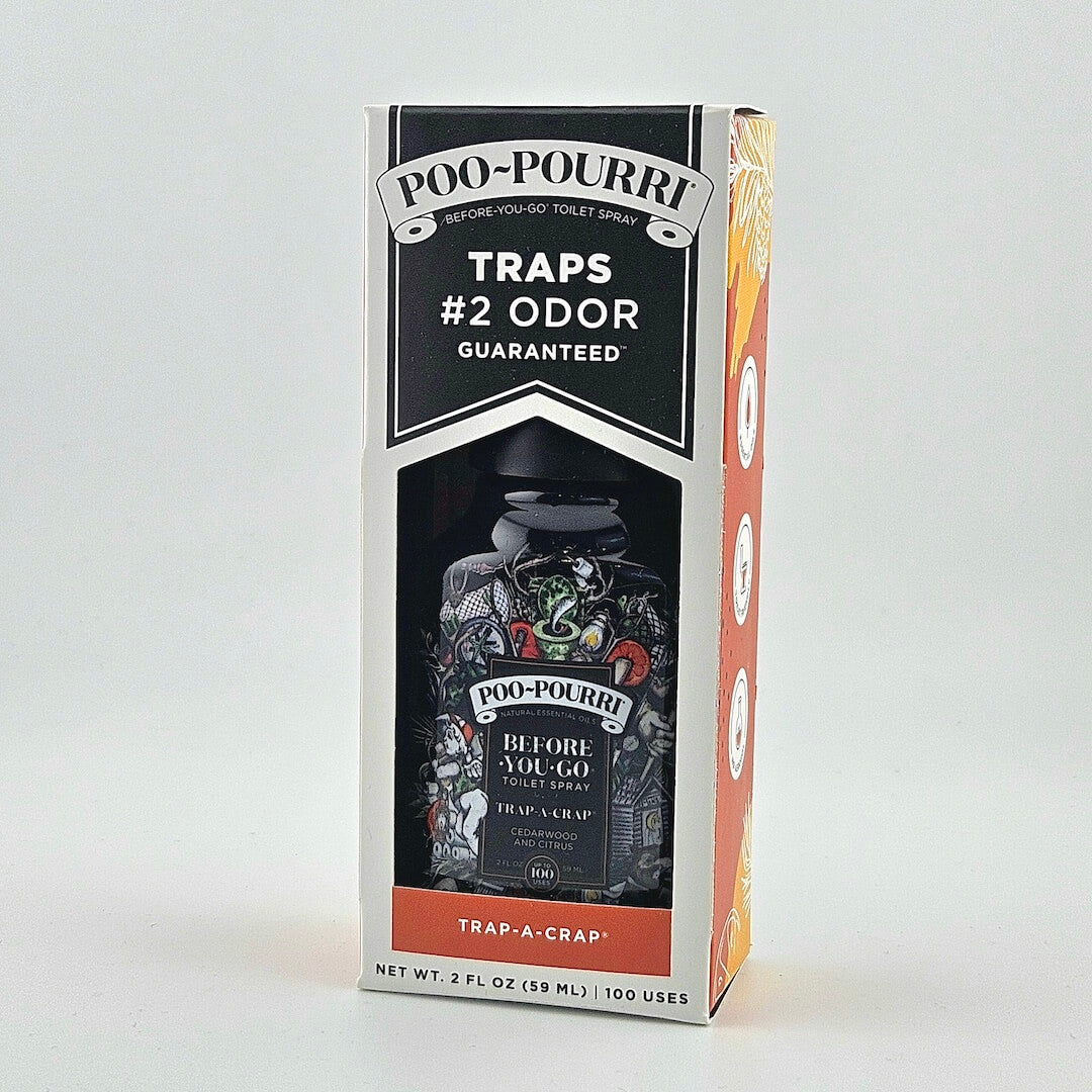 Poo-Pourri packaging on a white background