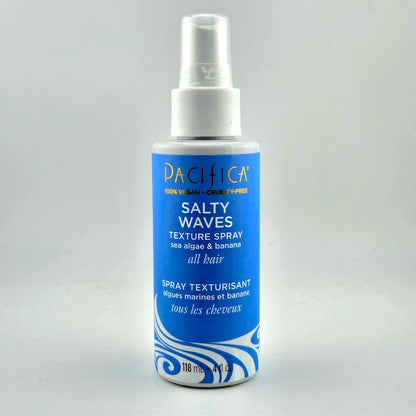 Pacifica Salty Waves texture spray bottle on a gray background