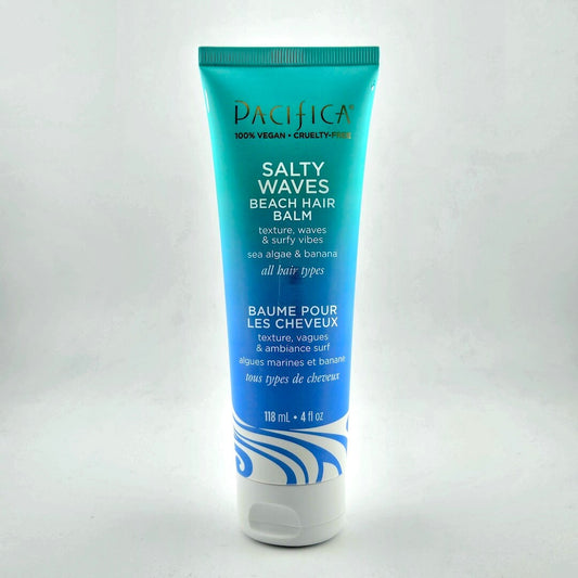 Tube of Pacifica Salty Waves Beach Hair Balm on a white background
