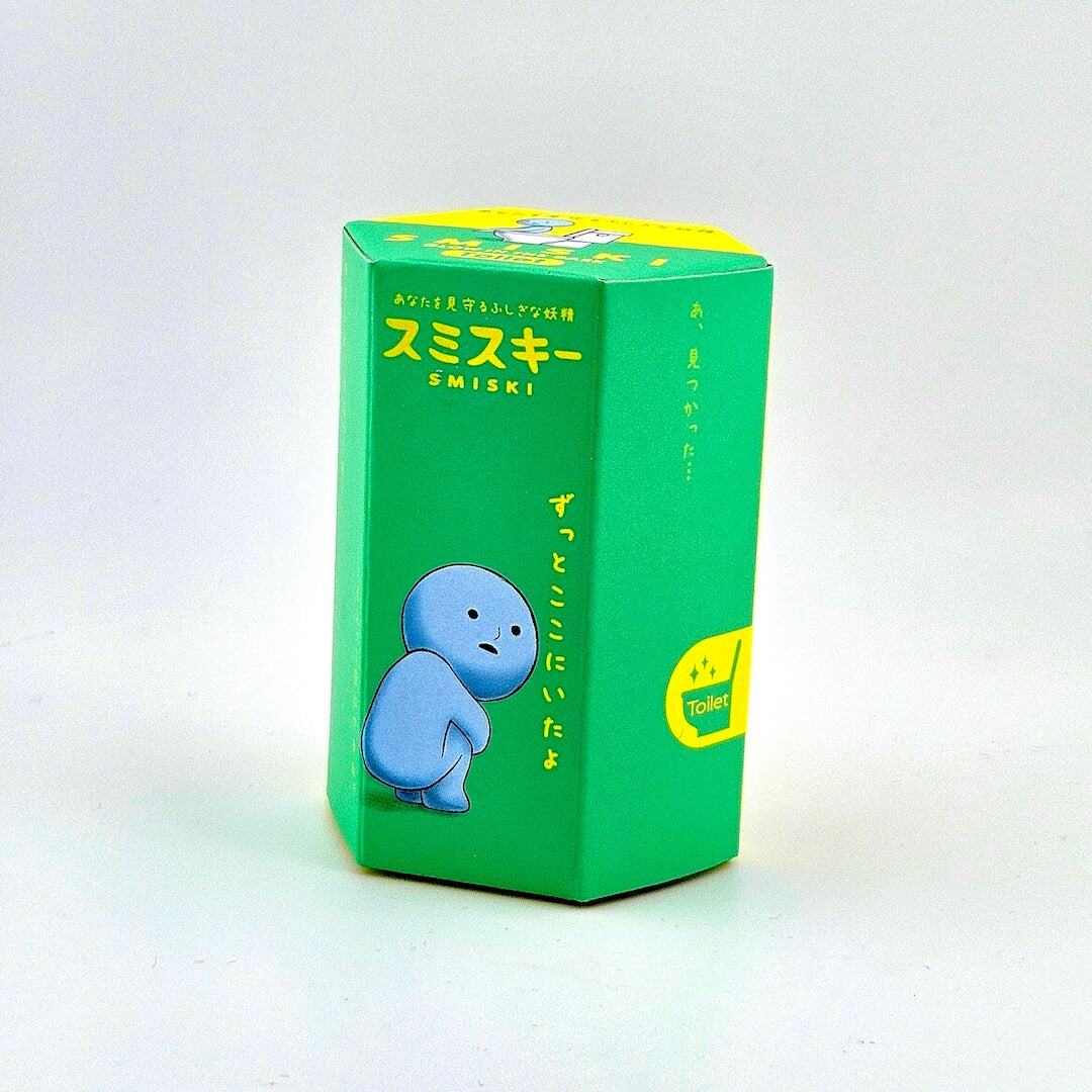 Green box with a cartoon character on a white background