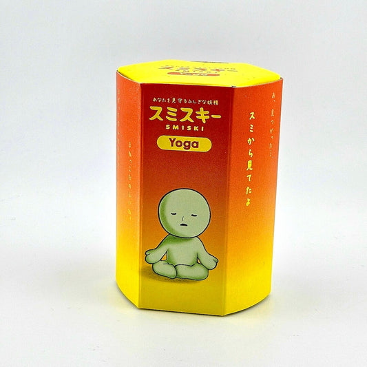 SMISKI Yoga product packaging with a cartoon character on a white background