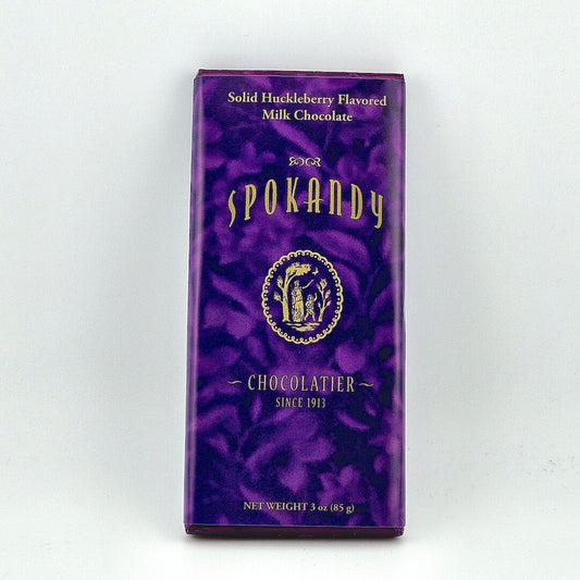Spokandy chocolate bar packaging on a white background