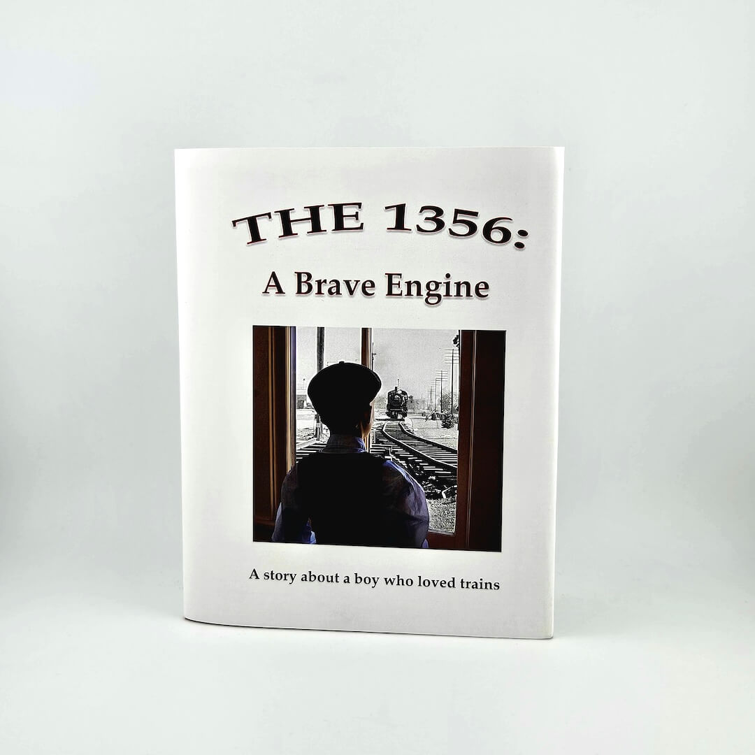 Book titled 'The 1356: A Brave Engine' on a white background