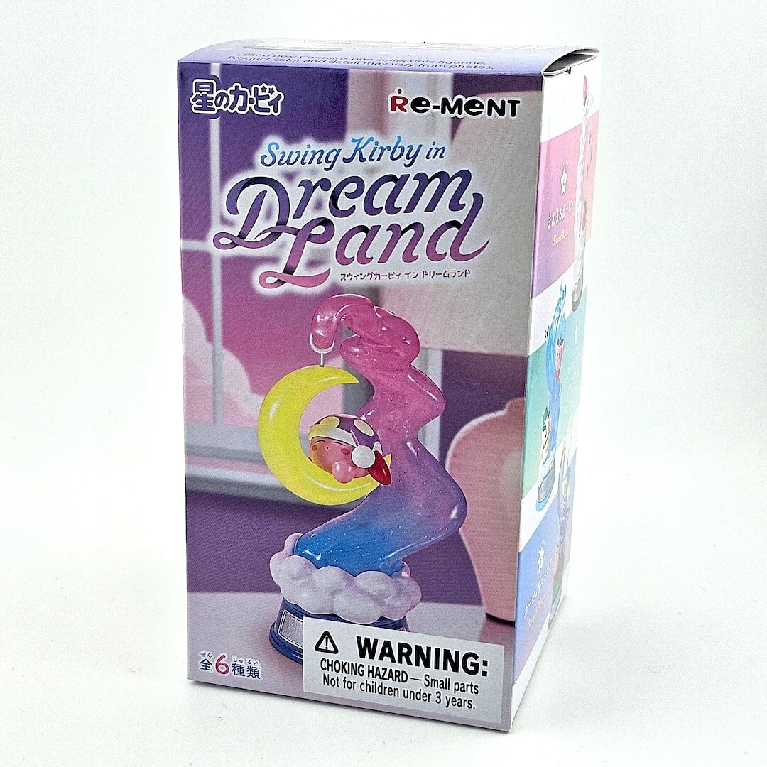 Box of Swing Kirby in Dream Land toy with colorful design