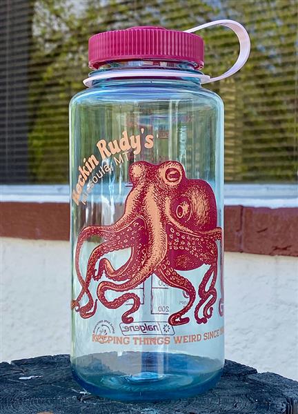 Native Northwest Octopus Matte Water Bottle with Carabiner 25oz